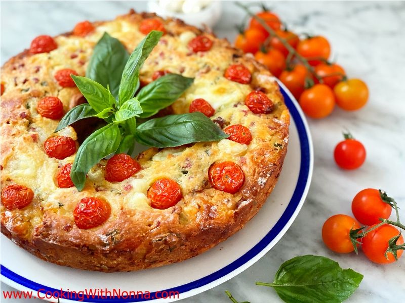 Prosciutto & Mozzarella Savory Ciambella Cake
