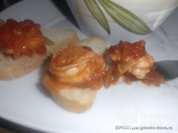 Гаридес саганаки- Креветки в томатном соусе фото к рецепту 6