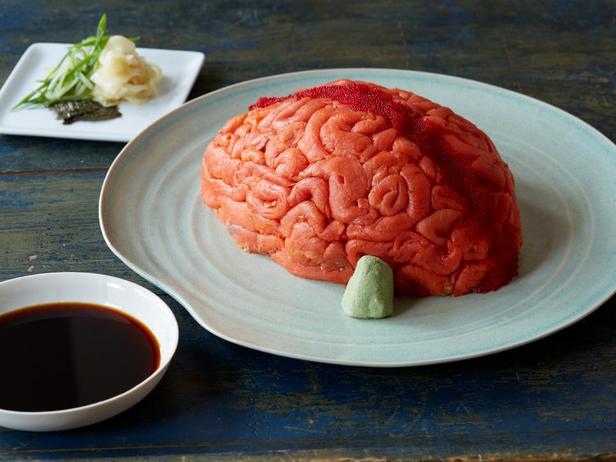 Фотография блюда - «Мозги» - суши на Хэллоуин