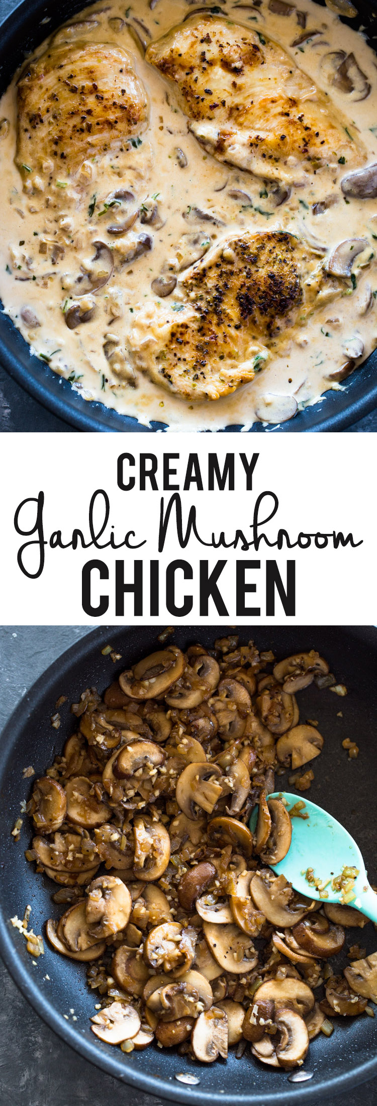 Creamy Garlic Parmesan Mushroom Chicken (Low-Carb Keto)