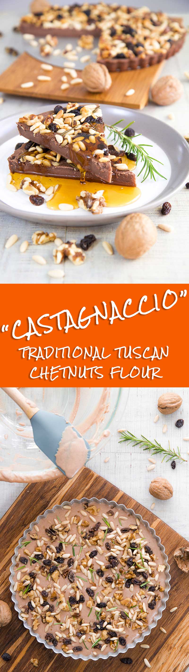 CASTAGNACCIO RECIPE - Tuscan style chestnut flour cake