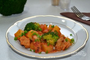 Картофель с мясом и брокколи - фото шаг 12