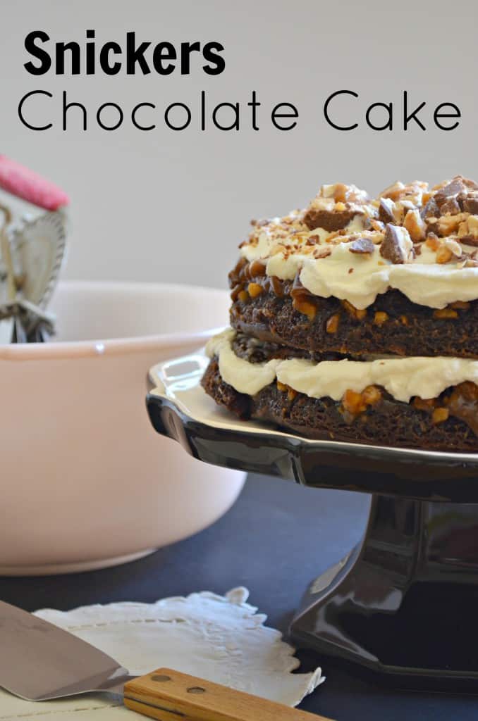 Snickers Chocolate Cake #snickers #dessert