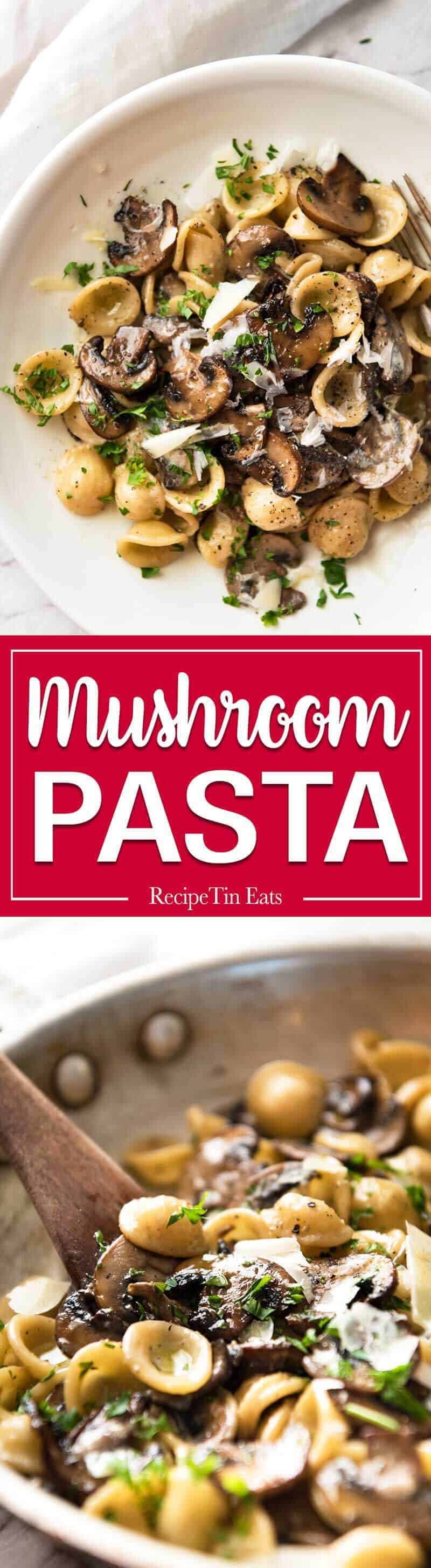 A spectacular way to use mushrooms - in this tasty, juicy Mushroom pasta made the classic Italian way. 15 minute dinner! www.recipetineats.com