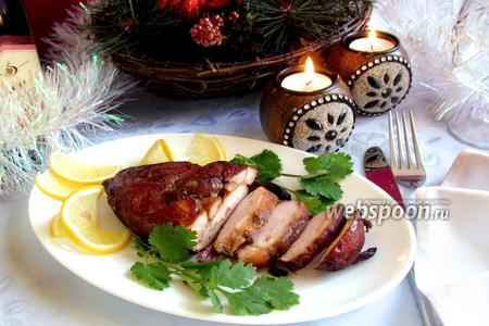 Фото рецепта Копчёное куриное филе по-домашнему