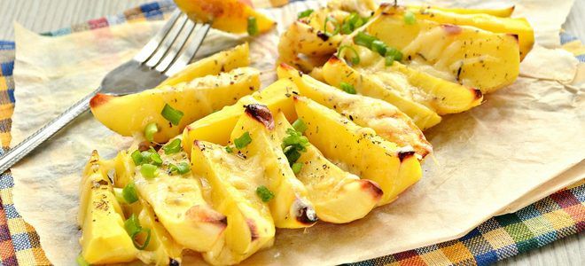 картошка по деревенски в духовке с сыром
